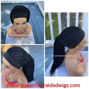 Headband twist braided wig